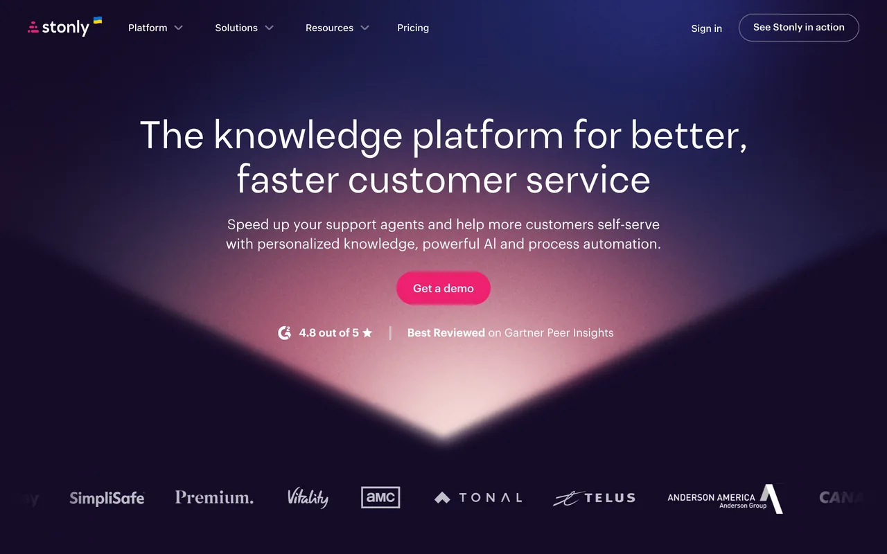 Stonly's homepage, October 2026